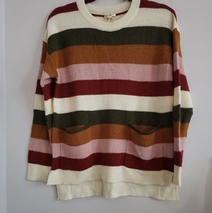 Autumn Striped Sweater by Hem&Thread